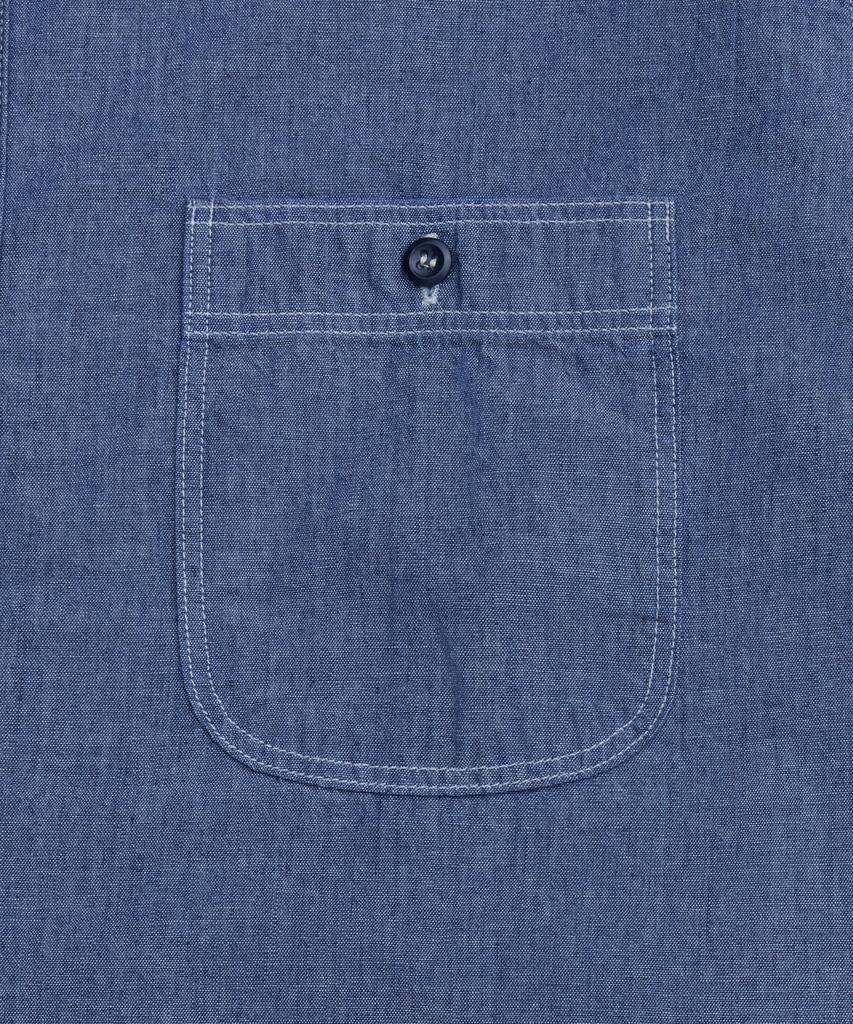 Oeoseullou Relaxed Fit Work Shirt - Chambray / 01827084