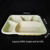 Disposable 5-Compartment Meal Prep Containers