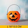 3 шт. Ведерки для Хэллоуина с тыквами, портативные ведерки Jack-O-Lantern, светодиодные фонарики, ведерки для угощений Trick Or Treat для детей, набор