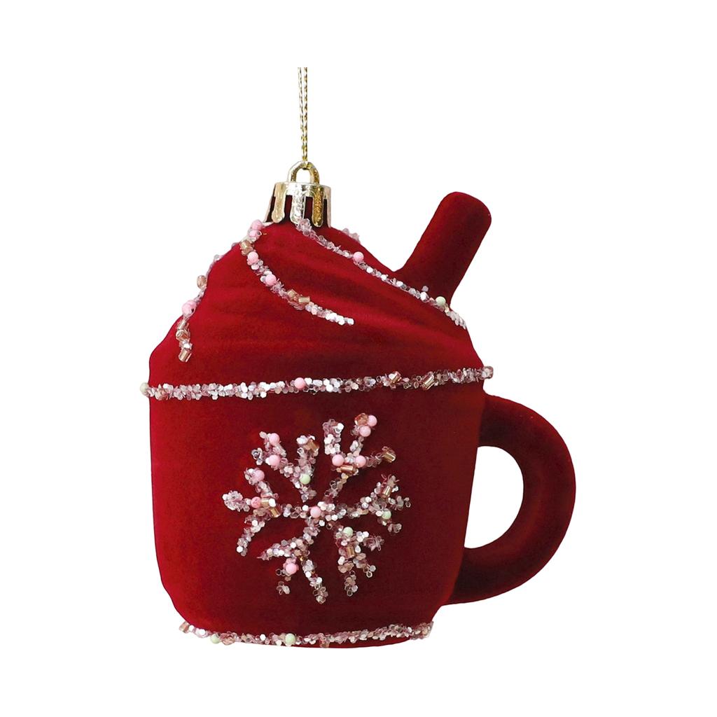 Креативные многослойные флокированные расписные рождественские елочные украшения