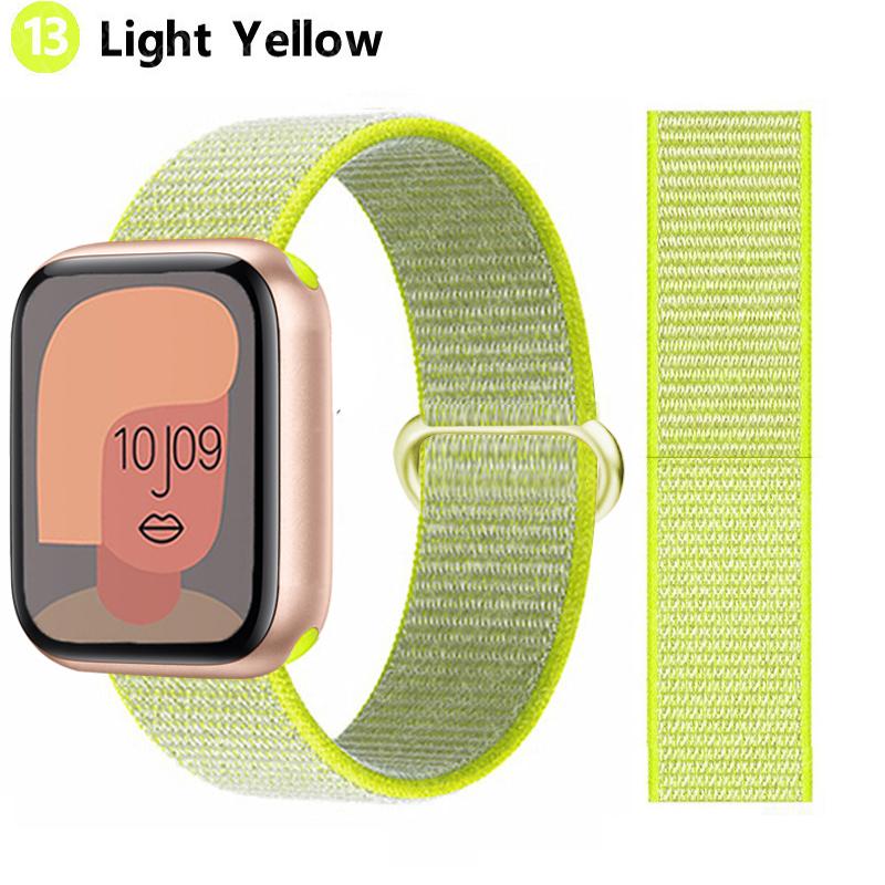 2 шт. Ремешки Для Apple Watch Band 44 мм 40 мм 45 мм 46 мм 42 мм 49 мм 41 мм Нейлоновый петлевой браслет iwatch Серия 10 9 8 7 6 5 3 se ultra 2