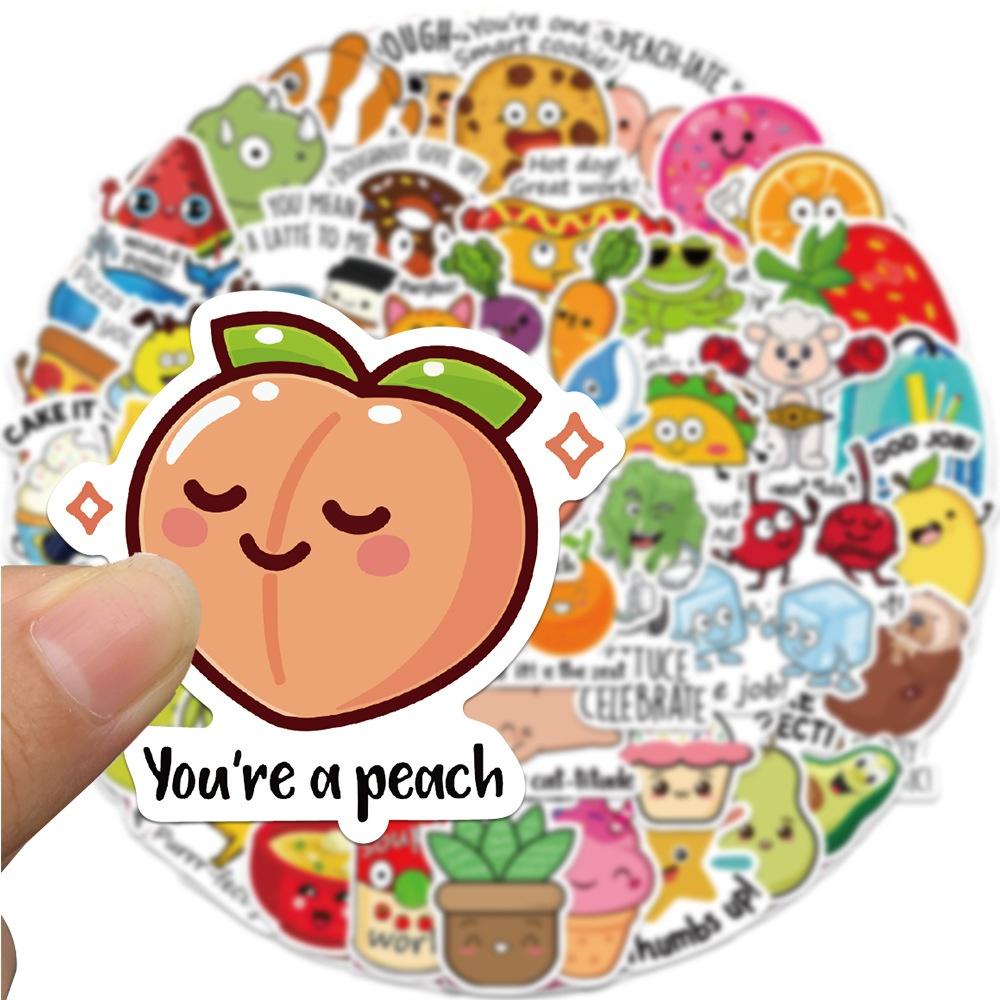 10/50Pcs Funny Kids Preschool Education Stickers Kids Promote Learning Graffiti Kids Toy Skateboard Phone Laptop Luggage Sticker Decals