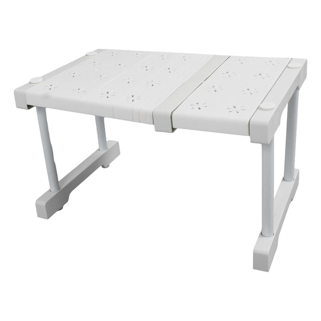 Расширяемый органайзер для полок шкафа, регулируемая экономящая место натяжная полка для гардероба или под раковину, ширина 24 см, высота 22 см