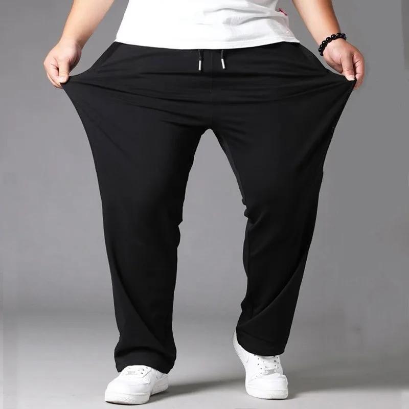Мужские 10XL оверсайз плюс размер черные повседневные брюки спортивные штаны с эластичной резинкой на талии спортивные брюки мешковатые брюки мужские уличные