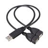 Двойной разветвитель Кабель-адаптер 2-портовый USB-хаб USB 2.0 Папа на двойной USB-разъем Мама Разветвитель Хаб Удлинитель питания Для ПК Ноутбуков