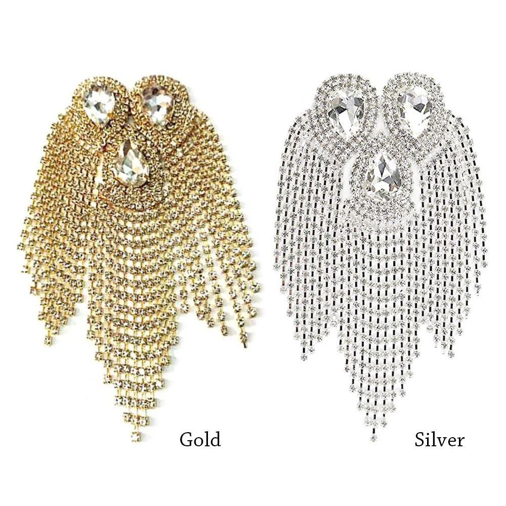 Стразы кисточка эполет булавка бусины плечевые украшения изящная плечевая брошь мужчины женщины