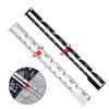 Aluminum Plastic Quilting Ruler Multifunctional Patchwork Tool Sewing Seam Ruler Sewing Beginner