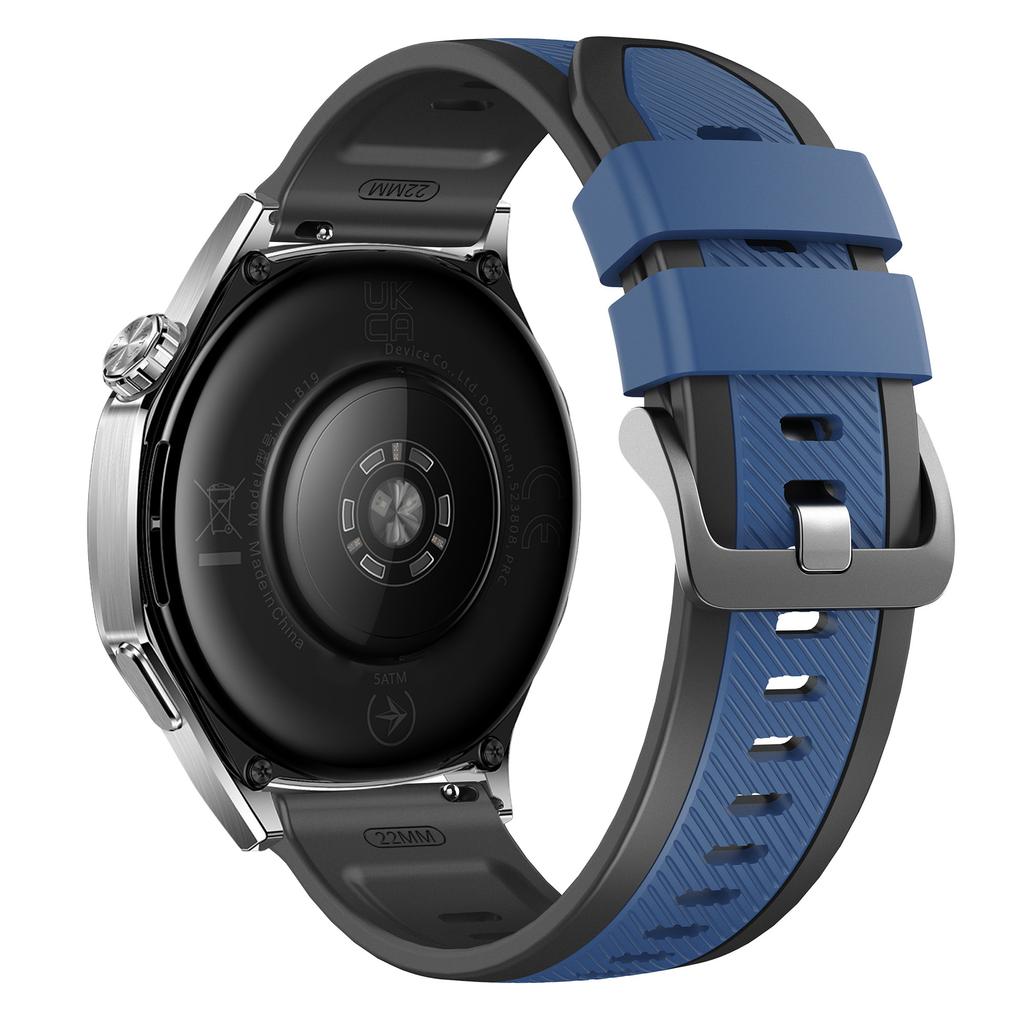 22 мм Твиловый ремешок для часов Huawei Watch GT 6/5/5 Pro/4 46 мм Двухцветный силиконовый ремешок Быстросъемный