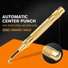 Automatic Center Pin Punch Spring Loaded Marking Starting Holes Tool Wood Press Dent Marker Woodwork Tool Drill Bit