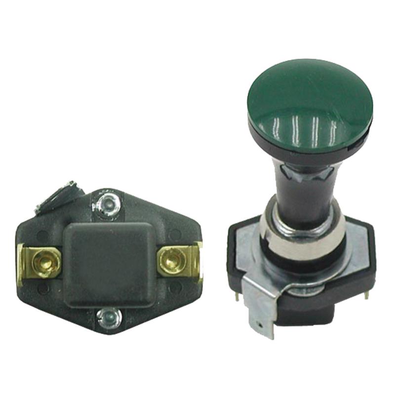 Pull switch, 2-position, 3-pin, 12-24V, 12.5mm diameter, with bulb