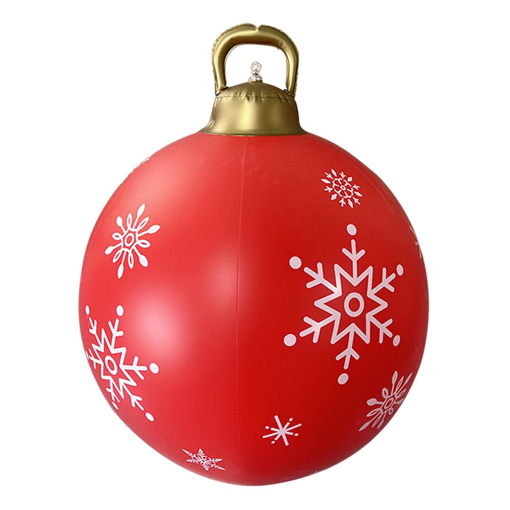 60 см Рождественский надувной шар Рождественская елка Декоративный шар ПВХ Гигантские Большие Шары Игрушка Новогодняя вечеринка Украшения для двора 2025