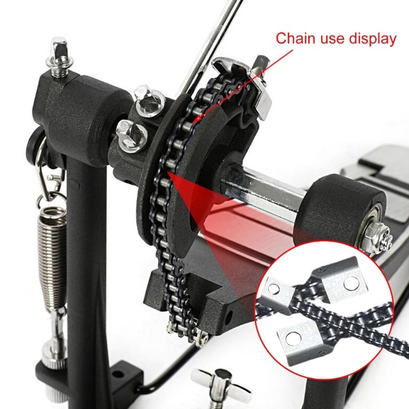 Нержавеющие барабанные аксессуары Цепь для педали барабана Замена Цепь для молоточка педали барабана Цепь для педали барабана Барабанные установки Цепь для педали