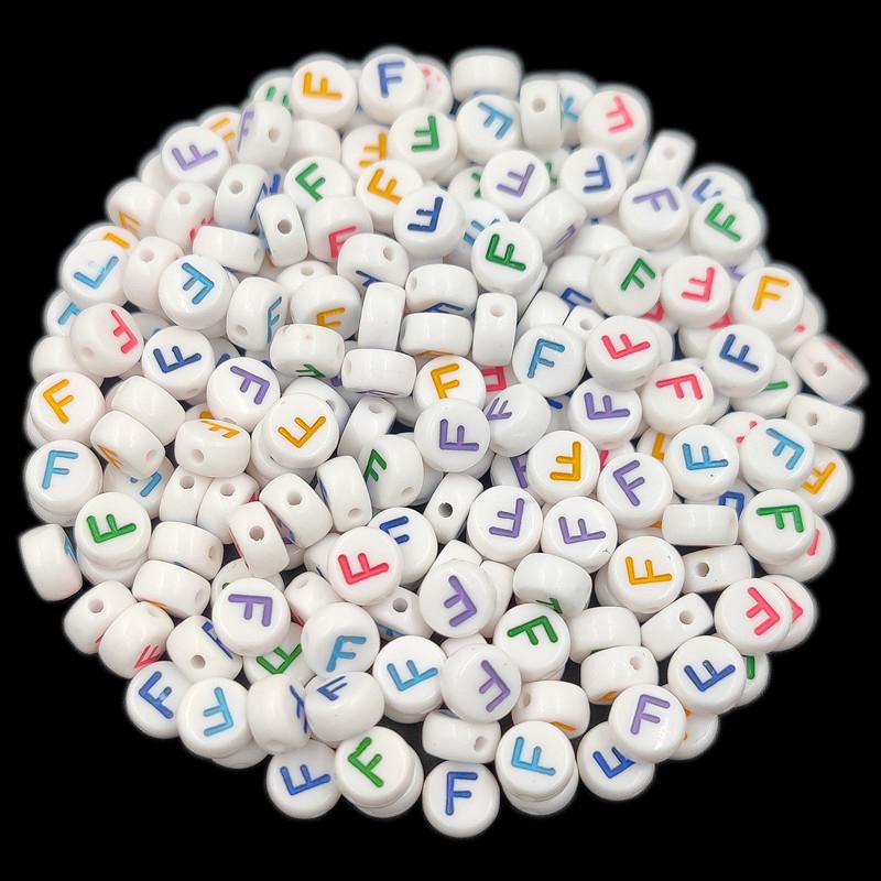 Товары для домашней вечеринки, 50 шт., 7 мм, красочные буквы, оптовая продажа, свободные бусины, изготовление ювелирных изделий, ожерелье, браслет, сделай сам, для кулона
