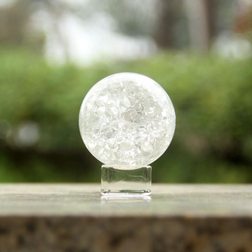 Transparent Handicraft Feng Shui Decorative DIY Crystal Ball Magic Sphere Glass Marble Ornament