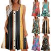 Women's Casual Sundress With Pockets Summer Boho Beach Dress Holiday  For Women Tank Dresses