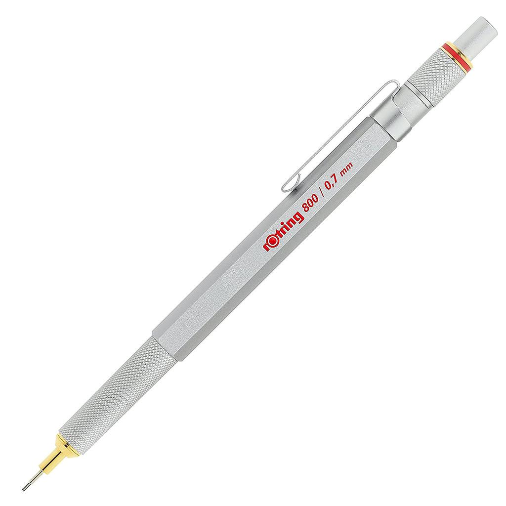 Rotring Mechanical Pencil Mechanical Pencil 800 Silver 1904448 Genuine Imported Product 0.7mm