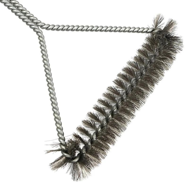 Barbecue Grill Cleaning Brush Stainless Steel Wire Bristles Grill Cleaner Metal BBQ Brush with Handle Kitchen Grill Accessories