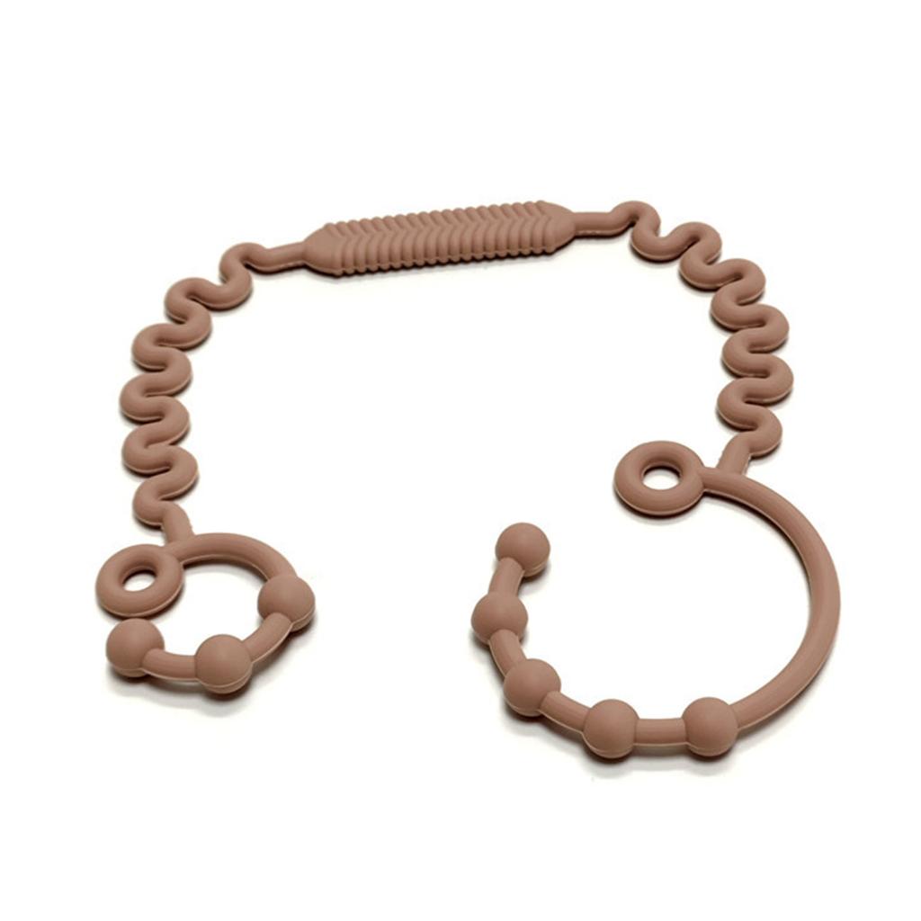 Food Grade Silicone Teether Hold Cup Catcher Toy Seat Belts Drinking Cup Holder Strap for Pushchair High Chair Car Seat