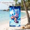 Dragon Ball Custom Name Printed Beach Towel Personalized Soft Towel For Swimming Beach Travel