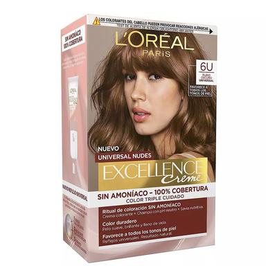 Окрашивание Excellence Creme Universal Nudes - 6u Темно-русый -