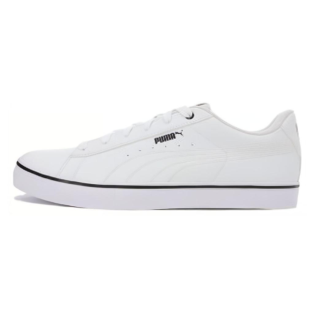 Puma Round Toe Comfortable Trendy Low-Top Sneakers Unisex Sneakers White 389908-01