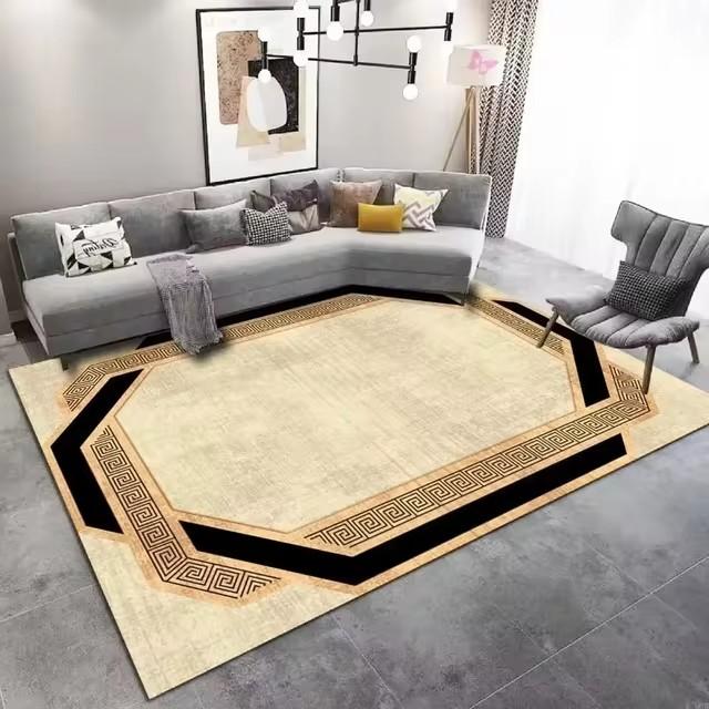 Новый Роскошный Ковер и Декор для Гостиной Ковер Эластичный Коврик Ковер для Спальни Домашний Декор Нескользящий Коврик Машинная Стирка