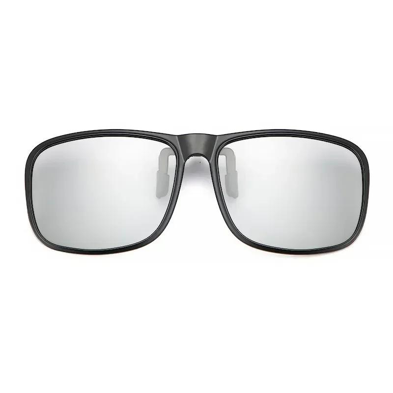 Поляризованные откидные солнцезащитные очки с клипсой для вождения Темные фотохромные антибликовые линзы UV400 Солнцезащитные очки для водителей автомобилей