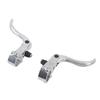 Bike Brake Cable Set Bicycle Shifter Cable Housing Kit with Brake Levers End Cap S Shaped Clip for Mountain Road Bike