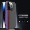 6 Colors Contrasting Colour Carbon Fiber Texture Flip Lens Protector Bracket Case For iPhone 14 13 12 Pro Max Magnetic Shockproof PC Shell Cover