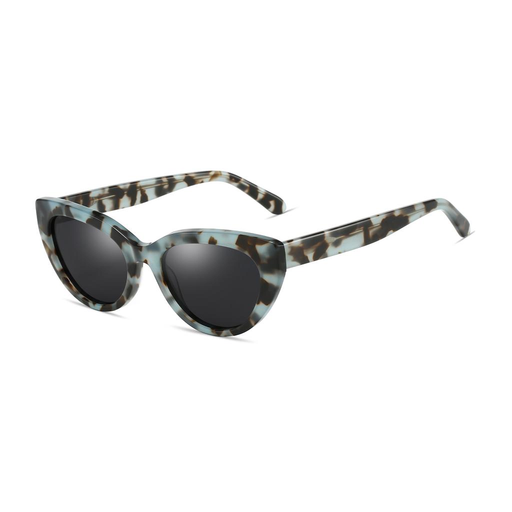 Модные солнцезащитные очки Cateye Prescription Sunglasses для женщин, изготовленные вручную из ацетата, близорукость/прогрессивные солнцезащитные очки с поляризованным оптическим оттенком