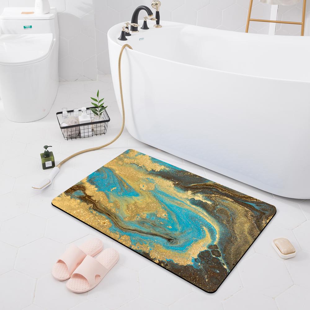 Bathroom Non-slip Absorbent Mat Toilet Shower Room Carpet Bedroom Corridor Floor Kitchen Door Mat Carpet