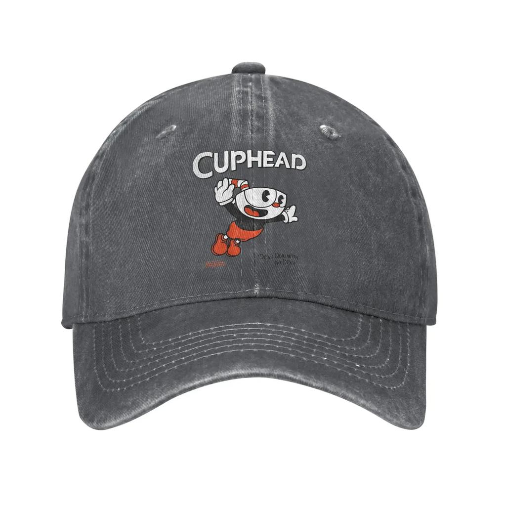 Кепка-бейсболка Cuphead с принтом игрового дизайна, летняя, солнцезащитная, хип-хоп, для пар, женщин, для улицы, спортзала