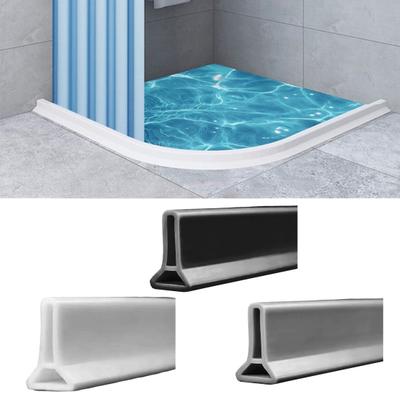 100/200 см складной порог для душа, водонепроницаемая самоклеящаяся силиконовая барьерная полоса