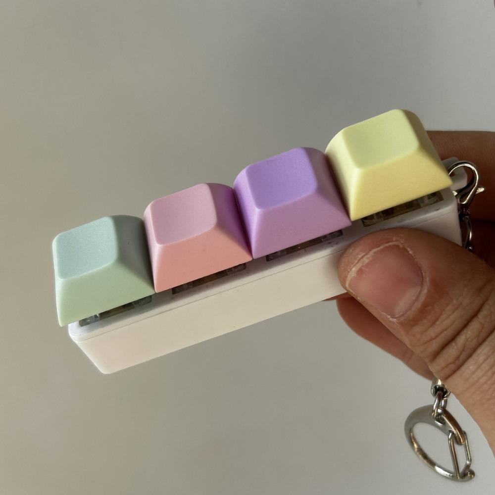 Сделай сам Клавиатура Фиджет Брелок Колпачок Кнопки Кликер Игрушка Новый Колпачок Клавиатуры для Пальцев Взрослый