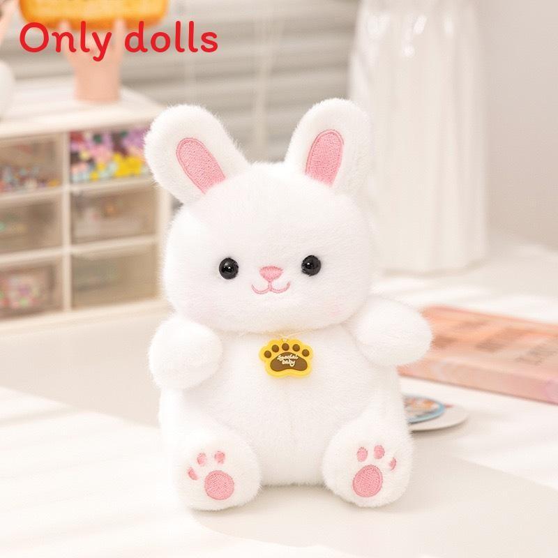 Cute Kittens Rabbits Raccoons And Panda Plush Dolls With Design Embroidery