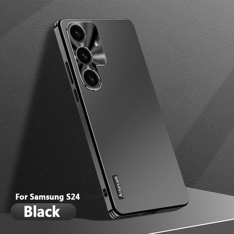 Frosted Metal Lens Soft Silicone Frame For Samsung Galaxy S24 Ultra S24 Plus Samsung Galaxy S23 Ultra Mobile Phone Protective Cover