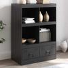 VidaXL Highboard Black 67x39x95 Cm Steel, Cabinet, Storage Cabinet, Highboard, Sideboard, Tall Cabinet, 841799