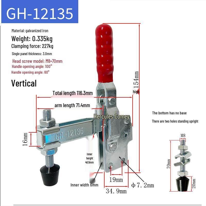 Quick-Release Horizontal Welding Pliers Clamp 301/201/101