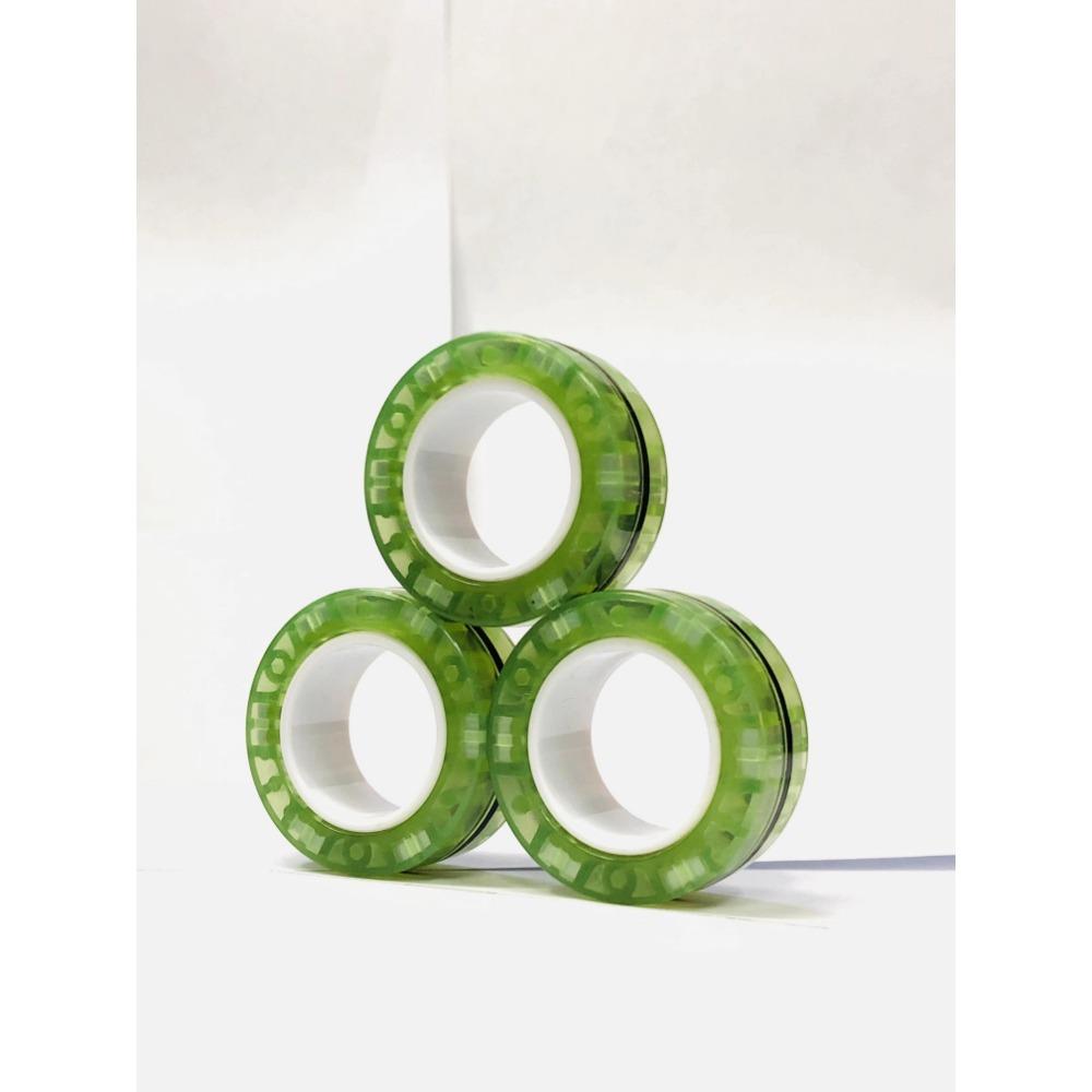 3 шт. Магнитные кольца на пальцы Разноцветный набор спиннеров для снятия стресса и тревоги