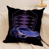Luxury Car Kkoenigsegg Logo Cushion Cover Short plush Doublesided Print Square Throw Pillow Covers Sofa Home Cushion Decor