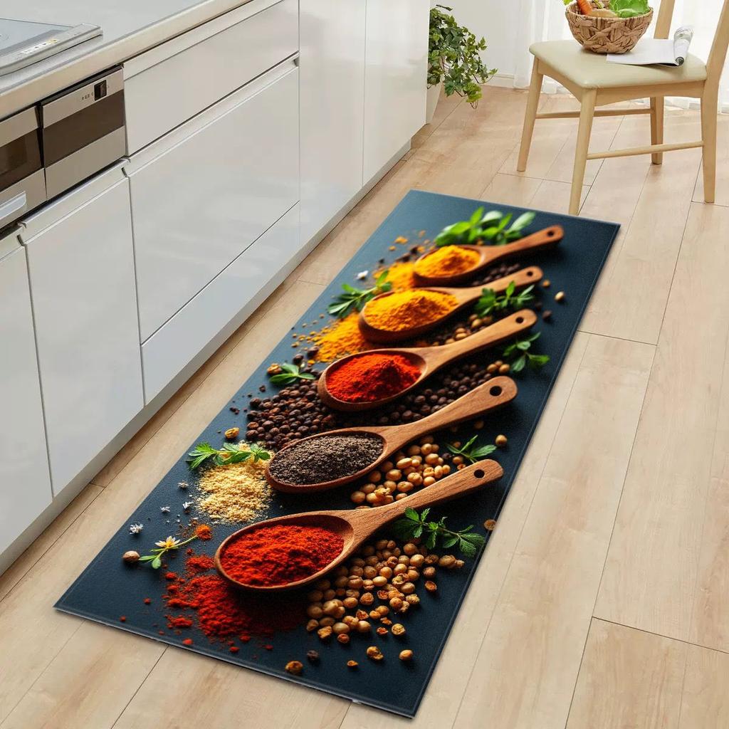 Кухонный коврик для приправ, противоскользящий, масловпитывающий, кухонный коврик для пола, коврик для пола в ванной и душевой, украшение для дома