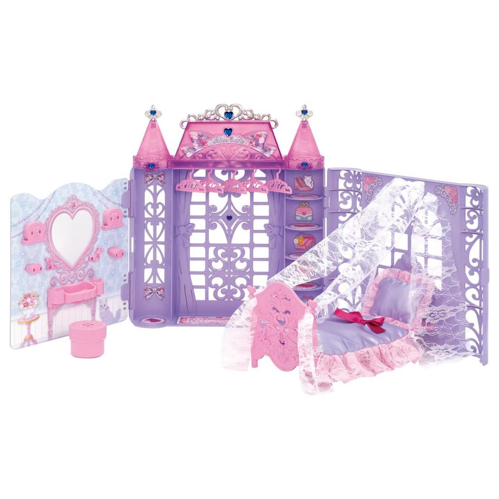 TAKARA TOMY Dreaming Princess Princess Doll Pretend Play Toy for Ages 3 and Meets Toy Safety ST Mark Certified "Licca-chan Room" Dress-Up Up,