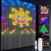 USB LED Curtain String Light Smart Bluetooth App Control RGBIC Outdoor Fairy Christmas Light Xmas Garland Decor DIY Pattern