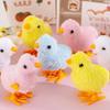 4Pcs Wind-Up Jumping Chicken Duck Toy – Interactive Plush Simulation Toy for Babies & Toddlers, Perfect Birthday Gift