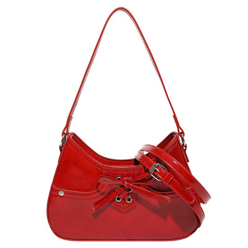 Личность трендовая мода бант сумка подмышку женская новая текстура плечо сумка багет для поездок