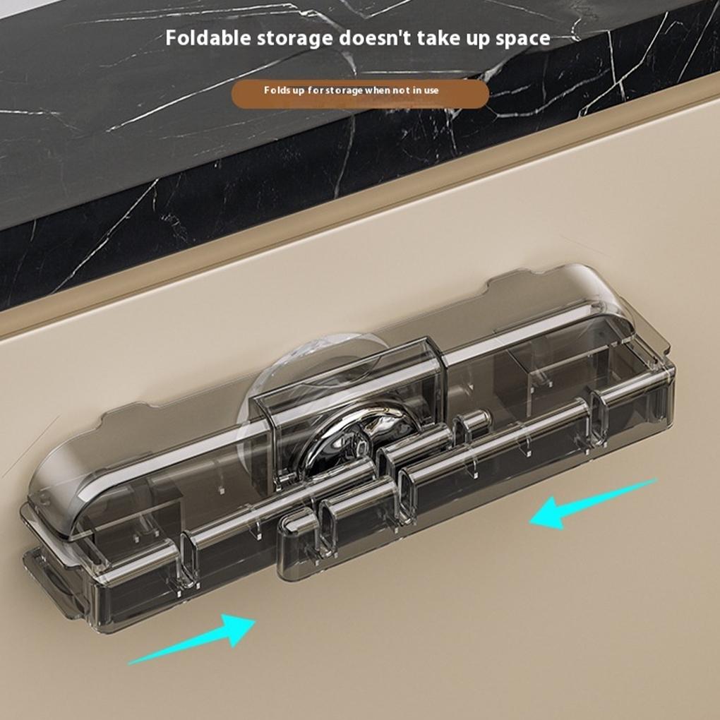 2026 Новый складной кронштейн, прозрачный АБС-материал, простое управление, мусорный пакет, подходит для шкафов, кладовых