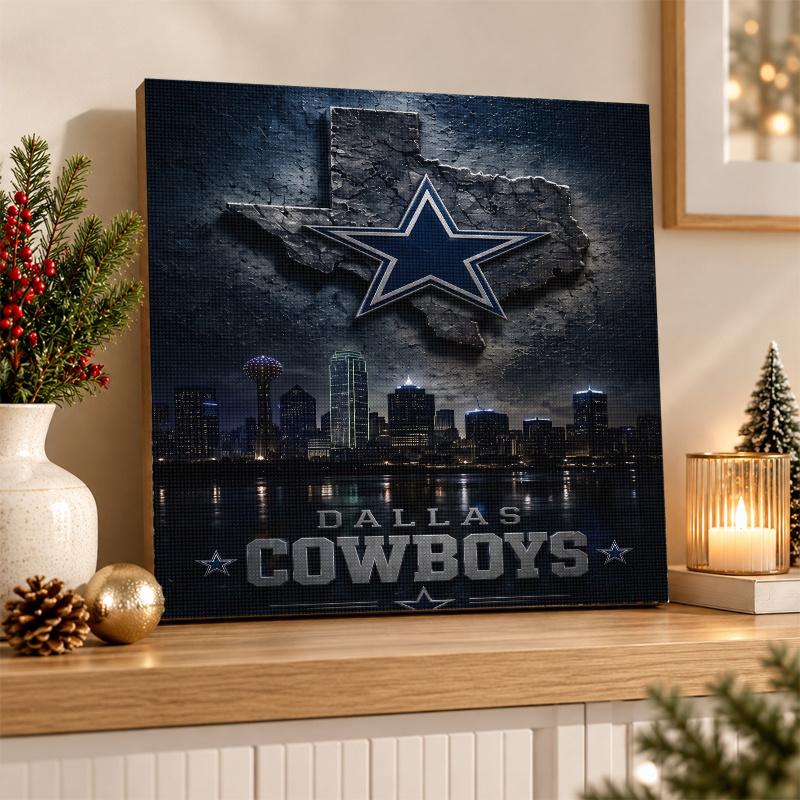 Dallas Cowboys Diamond Painting Kit 5D Full Drill DIY Diamond Mosaic Wall Art Home Decor