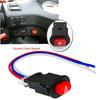 Warning Flasher Emergency Signal W/3 Wires Lock Motorcycle Hazard Light Switch Double