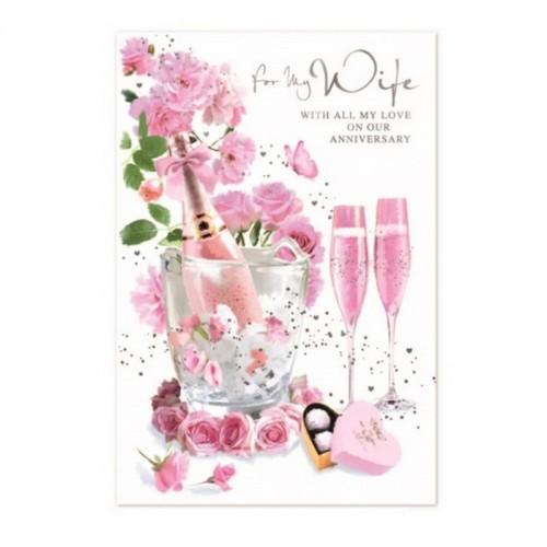 Simon Elvin Поздравительная открытка на годовщину моей жене со всей моей любовью (Упаковка из 6 шт.)