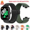 Магнитный ремешок для умных часов Xiaomi Mi band 9 pro/8 pro, удобный, эластичный, плетеный ремешок для Redmi Watch 4 5 6, браслет